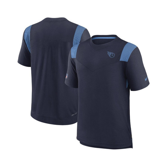 Men's Navy Tennessee Titans Sideline Tonal Logo Performance Player T-shirt