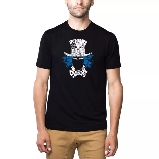 Mens Premium Blend Word Art T-Shirt - The Mad Hatter