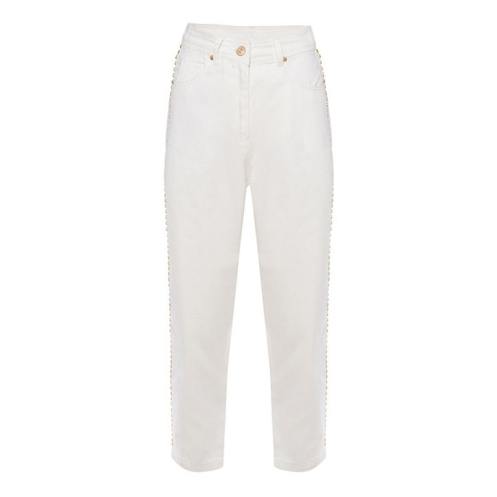 Women's Studded Mom Denim Pants