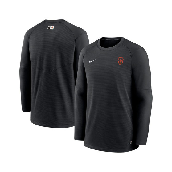 Men's Black San Francisco Giants Authentic Collection Logo Performance Long Sleeve T-shirt