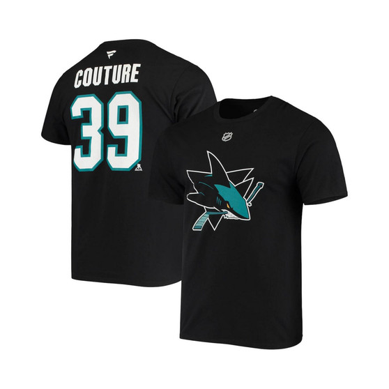 Men's Branded Logan Couture Black San Jose Sharks Alternate Jersey Logo Name and Number T-shirt
