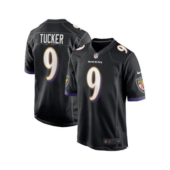 Men's Justin Tucker Black Baltimore Ravens Player Game Jersey