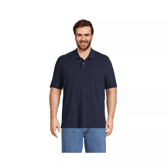 Men's Big & Tall Short Sleeve Comfort-First Mesh Polo Shirt With Pocket