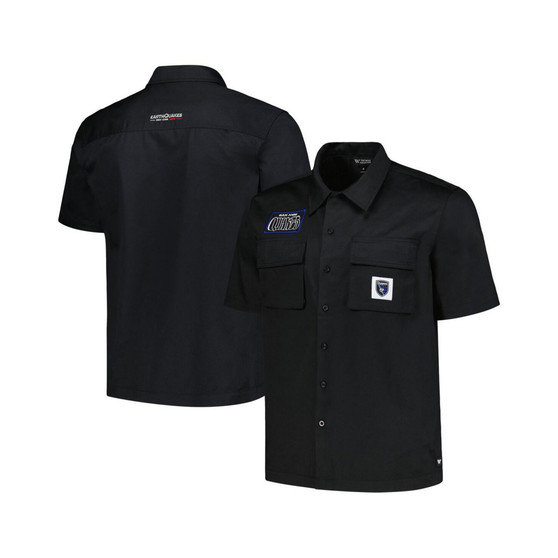 Men's Black San Jose Earthquakes Utility Button-Up Shirt