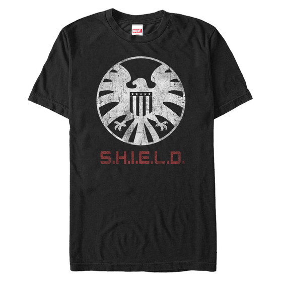 Marvel Men's Avengers Agents of S.H.I.E.L.D. Emblem Costume Short Sleeve T-Shirt