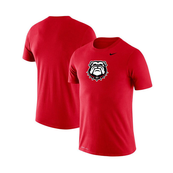 Men's Red Georgia Bulldogs School Logo Legend Performance T-shirt
