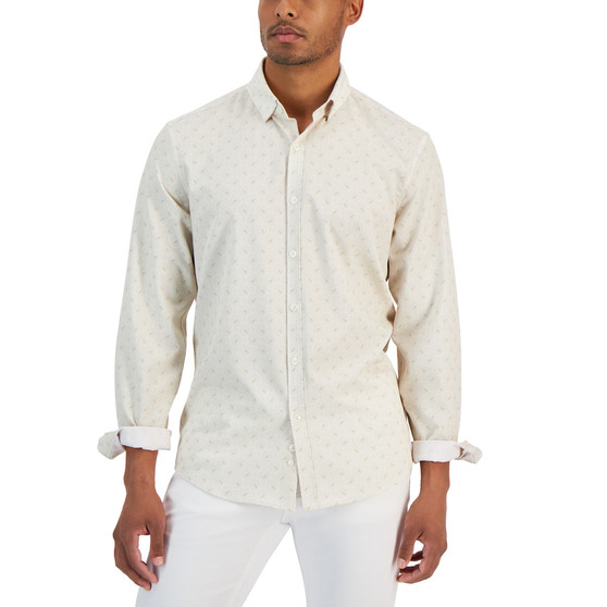 Men's Regular-Fit Alfa-Dot Shirt, Created for Macy's