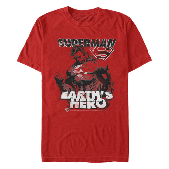 DC Men's Superman Earth's Hero Short Sleeve T-Shirt