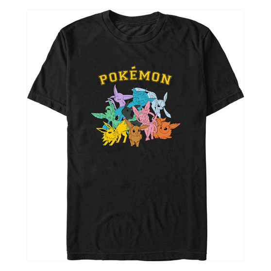 Men's Pokemon Gotta Catch Eeveelutions Short Sleeve T-shirt