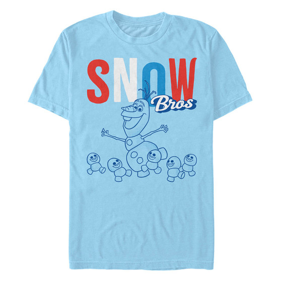 Disney Men's Frozen Olaf Snow Bros, Short Sleeve T-Shirt