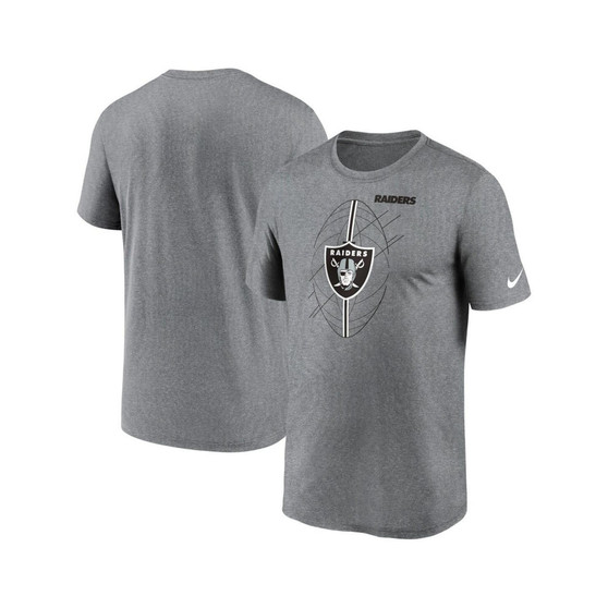 Men's Heather Charcoal Las Vegas Raiders Legend Icon Performance T-shirt