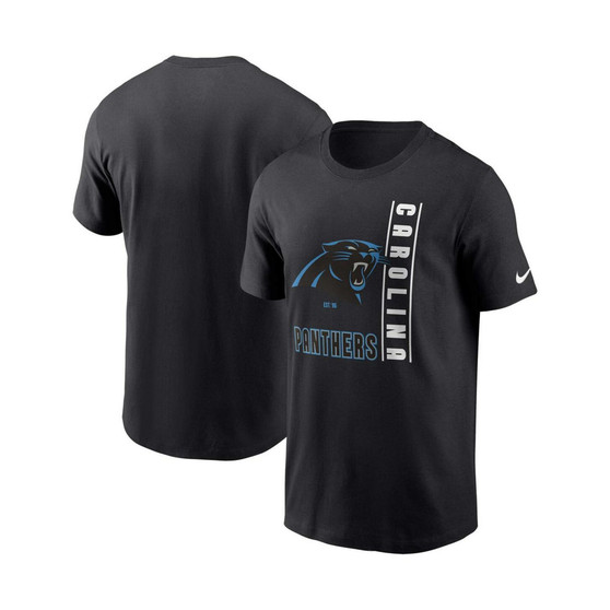 Men's Black Carolina Panthers Lockup Essential T-shirt