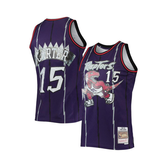 Men's Vince Carter Purple Toronto Raptors 1998-99 Hardwood Classics 75th Anniversary Diamond Swingman Jersey