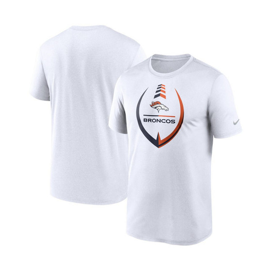Men's White Denver Broncos Icon Legend Performance T-shirt