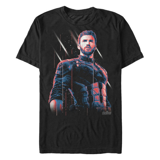 Marvel Men's Avengers Infinity War Captain America Strong Pose Short Sleeve T-Shirt