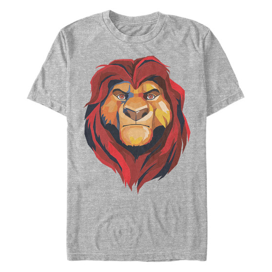 Disney Men's Lion King Mufasa Geometrics Short Sleeve T-Shirt