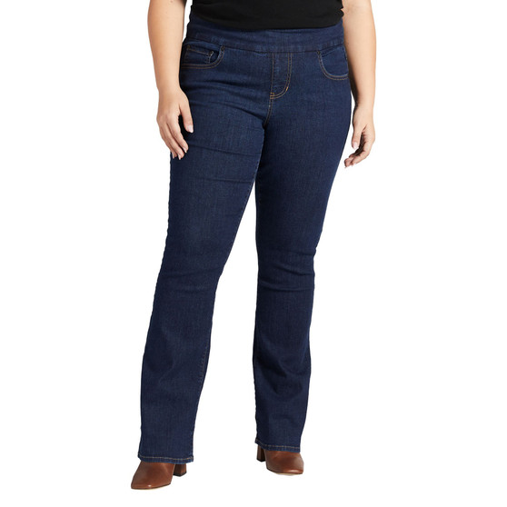 Plus Size Paley Mid Rise Bootcut Pull-On Jeans