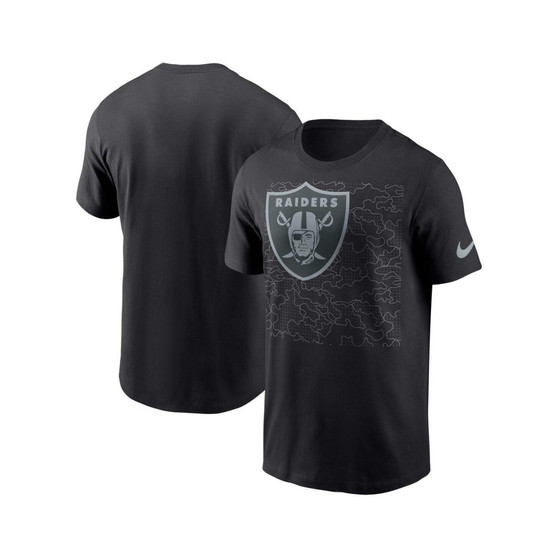 Men's Black Las Vegas Raiders RFLCTV T-shirt