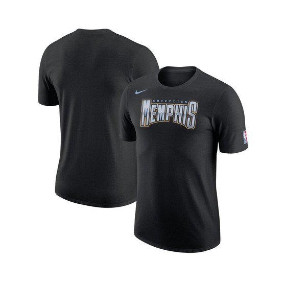 Men's Black Memphis Grizzlies 2022/23 City Edition Essential Logo T-shirt
