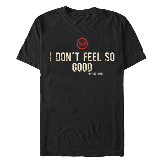 Marvel Men's Spider-Man I Don't Feel So Well Short Sleeve T-Shirt