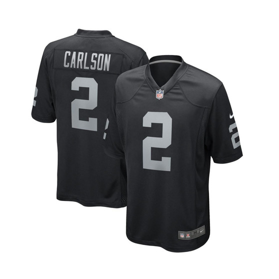 Men's Daniel Carlson Black Las Vegas Raiders Game Player Jersey