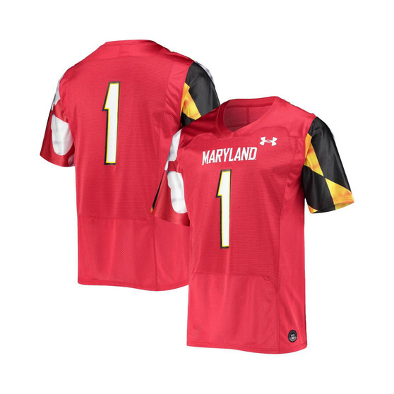 Men's #1 Red Maryland Terrapins Replica Jersey