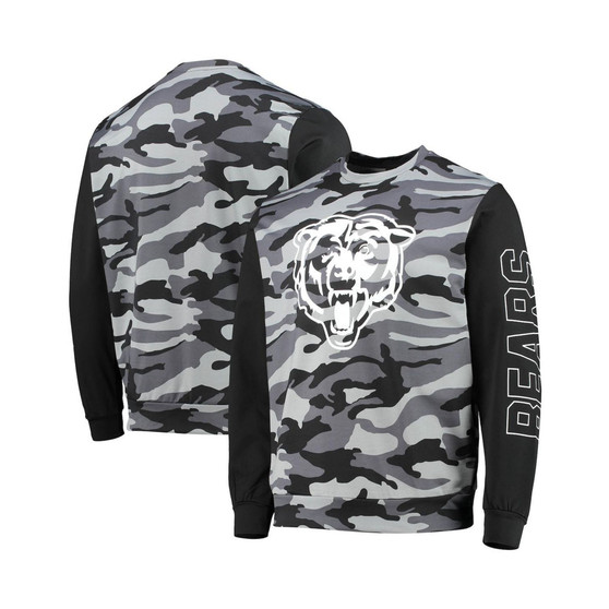 Men's Black Chicago Bears Camo Long Sleeve T-shirt