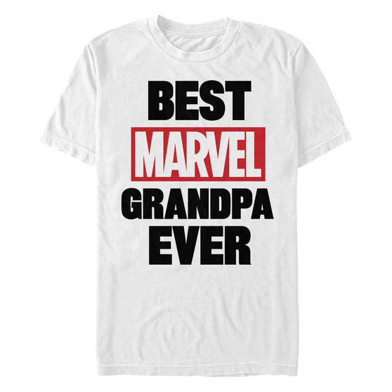 Men's Best Marvel Grandpa Short Sleeve Crew T-shirt