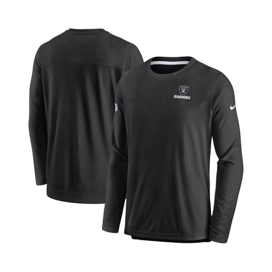 Men's Black Las Vegas Raiders Sideline Lockup Performance Long Sleeve T-shirt