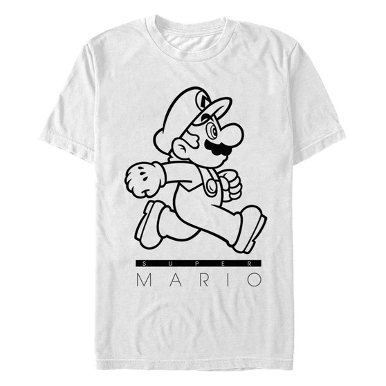Nintendo Men's Super Mario On The Go Short Sleeve T-Shirt