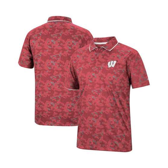Men's Red Wisconsin Badgers Speedman Polo Shirt
