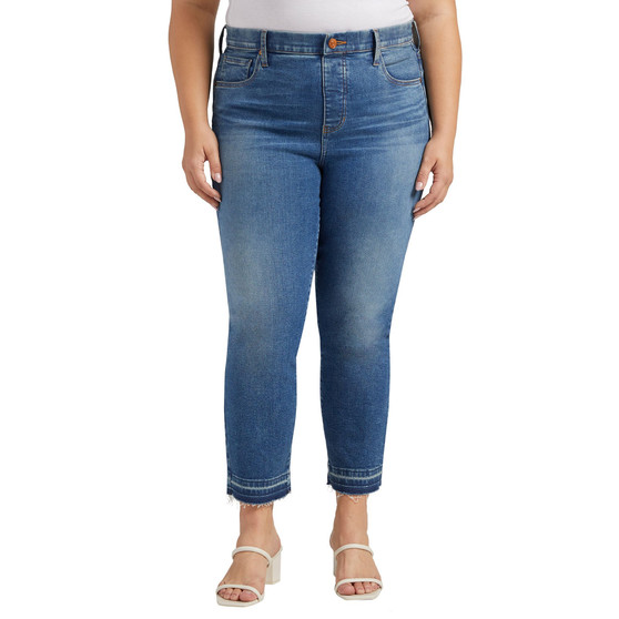 Plus Size Valentina High Rise Straight Cropped Jeans