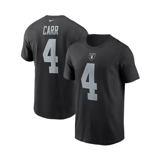 Men's Derek Carr Black Las Vegas Raiders Name and Number T-shirt