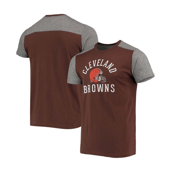 Men's Brown, Gray Cleveland Browns Field Goal Slub T-shirt