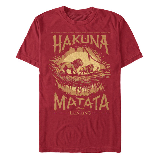 Disney Men's The Lion King Live Action Hakuna Matata Short Sleeve T-Shirt