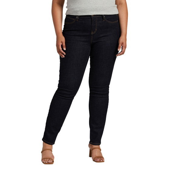 Plus Size Ruby Mid Rise Straight Leg Jeans