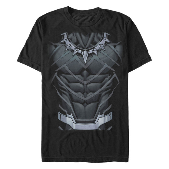 Marvel Men's Black Panther Suit Costume Short Sleeve T-Shirt