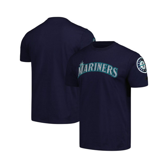 Men's Navy Seattle Mariners Team Logo T-shirt