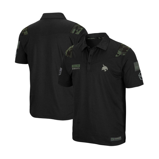 Men's Black Texas State Bobcats OHT Military Inspired Appreciation Sierra Polo