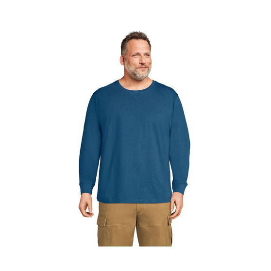 Men's Big & Tall Long Sleeve Rugby Crew Tee