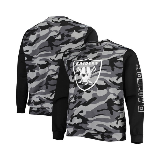 Men's Black Las Vegas Raiders Camo Long Sleeve T-shirt
