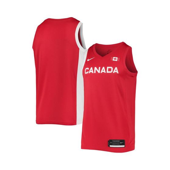 Men's Red, White Canada Basketball 2020 Summer Olympics Limited Jersey