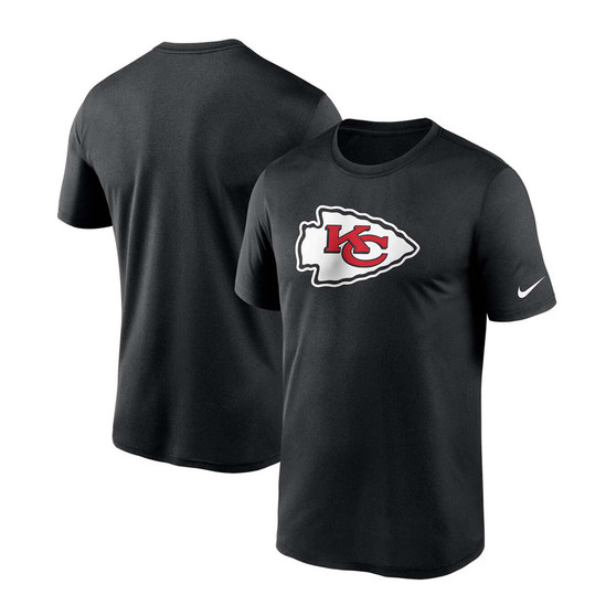 Men's Black Kansas City Chiefs Logo Essential Legend Performance T-Shirt