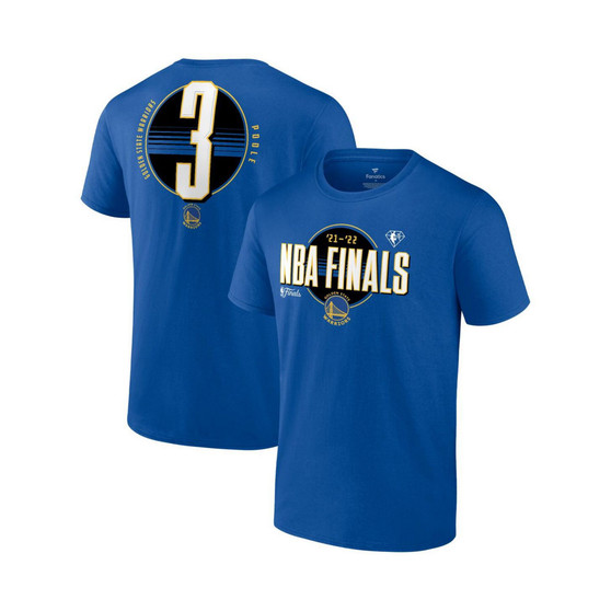Men's Branded Jordan Poole Royal Golden State Warriors 2022 NBA Finals Name and Number T-shirt