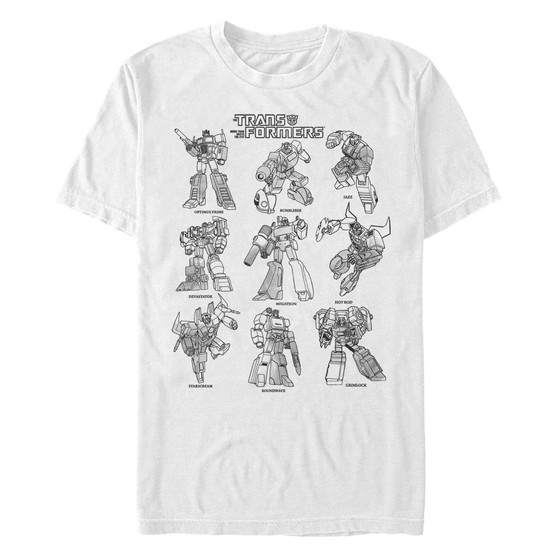 Men's Transformers Textbook Short Sleeve T-shirt