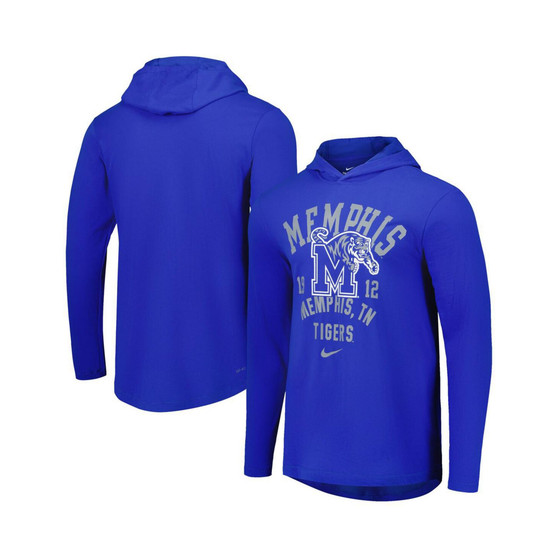 Men's Royal Memphis Tigers Performance Long Sleeve Hoodie T-shirt