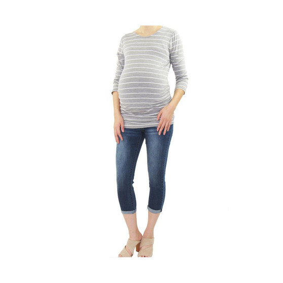 Cuffed Maternity Skinny Jean
