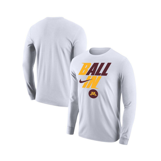 Men's White Minnesota Golden Gophers Legend Bench Long Sleeve T-shirt
