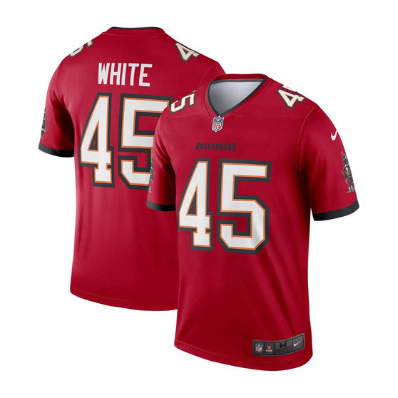 Men's Devin White Red Tampa Bay Buccaneers Legend Jersey