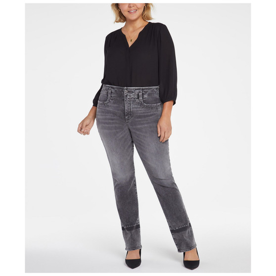 Plus Size Marilyn Straight High Rise Jeans
